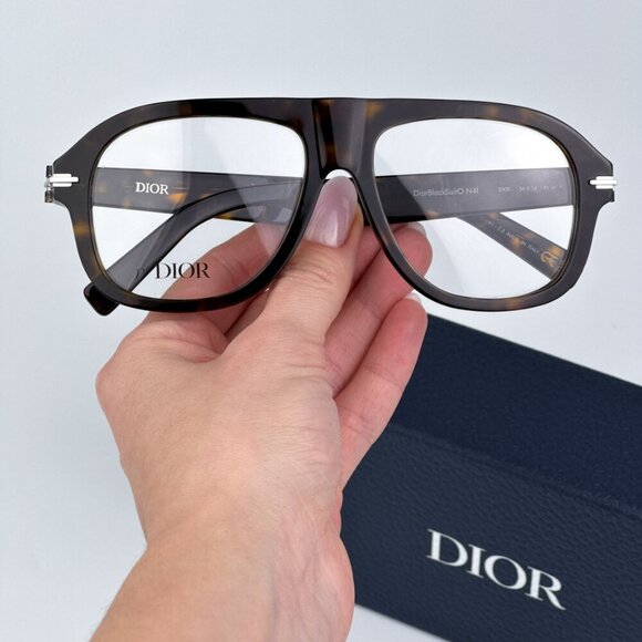 Dior DIORBLACKSUITO N4I 2000 BRAND NEW Eyeglasses Shiny Dark Havana Unisex